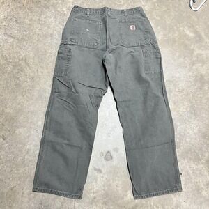 Vintage Carhartt Pants Mens 36x32 Green Carpenter Workwear Relaxed Dungaree Y2K